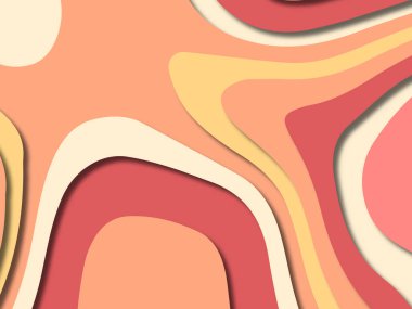 kağıt ile 3D arka plan şekilleri kesim. Soyut kağıt kitap kapağı için şablon arka plan bölmek. Kağıt arka plan kes. Soyut gerçekçi kağıt dekorasyon tasarımı için