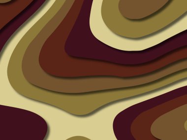 kağıt ile 3D arka plan şekilleri kesim. Soyut kağıt kitap kapağı için şablon arka plan bölmek. Kağıt arka plan kes. Soyut gerçekçi kağıt dekorasyon tasarımı için