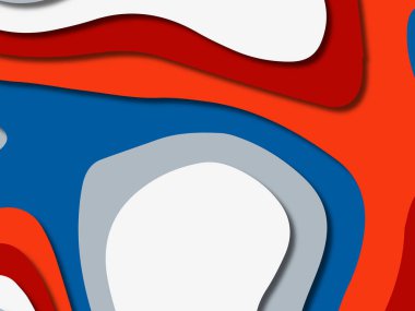 kağıt ile 3D arka plan şekilleri kesim. Soyut kağıt kitap kapağı için şablon arka plan bölmek. Kağıt arka plan kes. Soyut gerçekçi kağıt dekorasyon tasarımı için