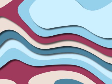 kağıt ile 3D arka plan şekilleri kesim. Soyut kağıt kitap kapağı için şablon arka plan bölmek. Kağıt arka plan kes. Soyut gerçekçi kağıt dekorasyon tasarımı için