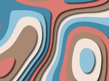 kağıt ile 3D arka plan şekilleri kesim. Soyut kağıt kitap kapağı için şablon arka plan bölmek. Kağıt arka plan kes. Soyut gerçekçi kağıt dekorasyon tasarımı için