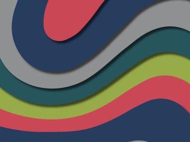 kağıt ile 3D arka plan şekilleri kesim. Soyut kağıt kitap kapağı için şablon arka plan bölmek. Kağıt arka plan kes. Soyut gerçekçi kağıt dekorasyon tasarımı için