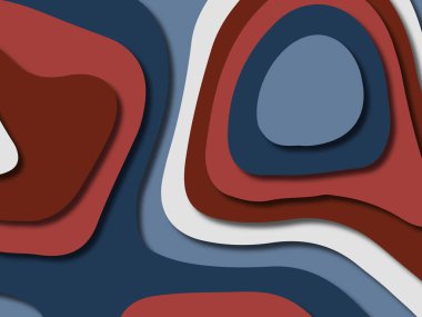 kağıt ile 3D arka plan şekilleri kesim. Soyut kağıt kitap kapağı için şablon arka plan bölmek. Kağıt arka plan kes. Soyut gerçekçi kağıt dekorasyon tasarımı için