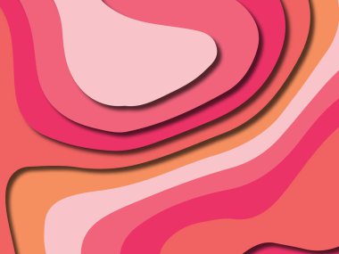 kağıt ile 3D arka plan şekilleri kesim. Soyut kağıt kitap kapağı için şablon arka plan bölmek. Kağıt arka plan kes. Soyut gerçekçi kağıt dekorasyon tasarımı için