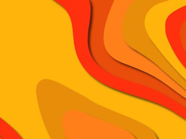 kağıt ile 3D arka plan şekilleri kesim. Soyut kağıt kitap kapağı için şablon arka plan bölmek. Kağıt arka plan kes. Soyut gerçekçi kağıt dekorasyon tasarımı için