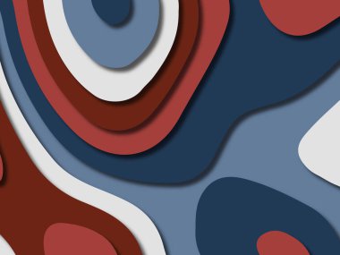 kağıt ile 3D arka plan şekilleri kesim. Soyut kağıt kitap kapağı için şablon arka plan bölmek. Kağıt arka plan kes. Soyut gerçekçi kağıt dekorasyon tasarımı için