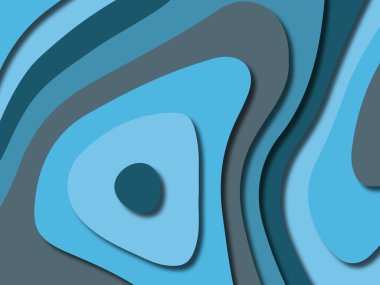 kağıt ile 3D arka plan şekilleri kesim. Soyut kağıt kitap kapağı için şablon arka plan bölmek. Kağıt arka plan kes. Soyut gerçekçi kağıt dekorasyon tasarımı için