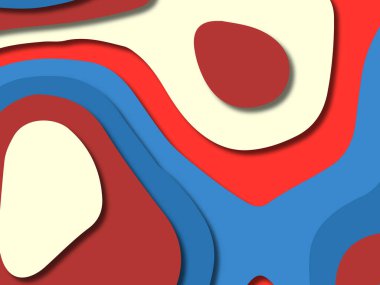 kağıt ile 3D arka plan şekilleri kesim. Soyut kağıt kitap kapağı için şablon arka plan bölmek. Kağıt arka plan kes. Soyut gerçekçi kağıt dekorasyon tasarımı için