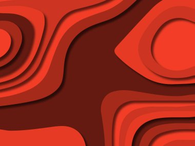 kağıt ile 3D arka plan şekilleri kesim. Soyut kağıt kitap kapağı için şablon arka plan bölmek. Kağıt arka plan kes. Soyut gerçekçi kağıt dekorasyon tasarımı için