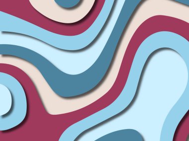 kağıt ile 3D arka plan şekilleri kesim. Soyut kağıt kitap kapağı için şablon arka plan bölmek. Kağıt arka plan kes. Soyut gerçekçi kağıt dekorasyon tasarımı için