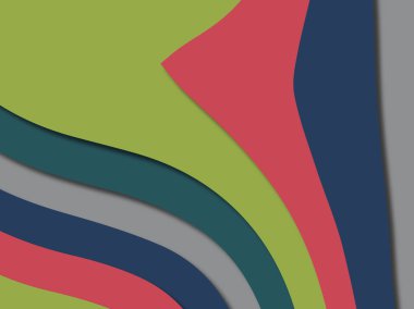 kağıt ile 3D arka plan şekilleri kesim. Soyut kağıt kitap kapağı için şablon arka plan bölmek. Kağıt arka plan kes. Soyut gerçekçi kağıt dekorasyon tasarımı için