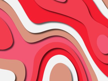 kağıt ile 3D arka plan şekilleri kesim. Soyut kağıt kitap kapağı için şablon arka plan bölmek. Kağıt arka plan kes. Soyut gerçekçi kağıt dekorasyon tasarımı için