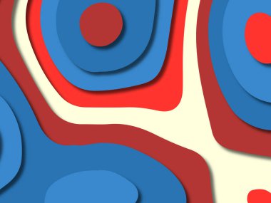 kağıt ile 3D arka plan şekilleri kesim. Soyut kağıt kitap kapağı için şablon arka plan bölmek. Kağıt arka plan kes. Soyut gerçekçi kağıt dekorasyon tasarımı için