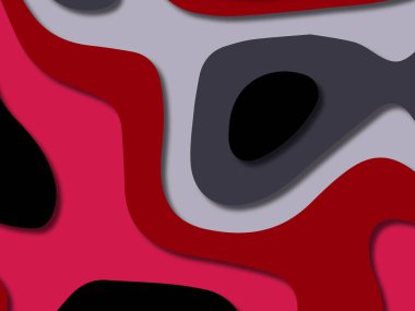 kağıt ile 3D arka plan şekilleri kesim. Soyut kağıt kitap kapağı için şablon arka plan bölmek. Kağıt arka plan kes. Soyut gerçekçi kağıt dekorasyon tasarımı için