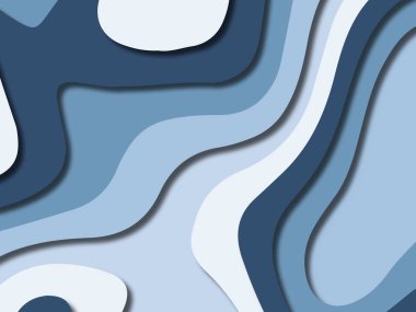 kağıt ile 3D arka plan şekilleri kesim. Soyut kağıt kitap kapağı için şablon arka plan bölmek. Kağıt arka plan kes. Soyut gerçekçi kağıt dekorasyon tasarımı için