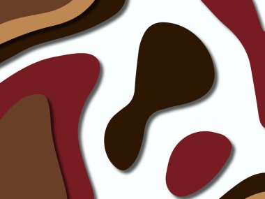 kağıt ile 3D arka plan şekilleri kesim. Soyut kağıt kitap kapağı için şablon arka plan bölmek. Kağıt arka plan kes. Soyut gerçekçi kağıt dekorasyon tasarımı için