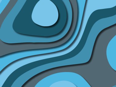 kağıt ile 3D arka plan şekilleri kesim. Soyut kağıt kitap kapağı için şablon arka plan bölmek. Kağıt arka plan kes. Soyut gerçekçi kağıt dekorasyon tasarımı için