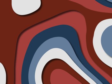 kağıt ile 3D arka plan şekilleri kesim. Soyut kağıt kitap kapağı için şablon arka plan bölmek. Kağıt arka plan kes. Soyut gerçekçi kağıt dekorasyon tasarımı için