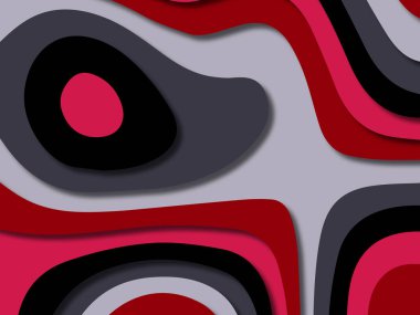 kağıt ile 3D arka plan şekilleri kesim. Soyut kağıt kitap kapağı için şablon arka plan bölmek. Kağıt arka plan kes. Soyut gerçekçi kağıt dekorasyon tasarımı için