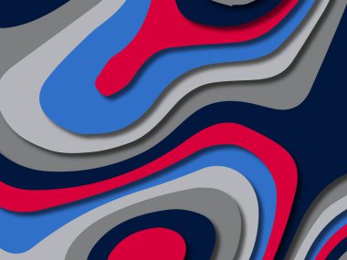 kağıt ile 3D arka plan şekilleri kesim. Soyut kağıt kitap kapağı için şablon arka plan bölmek. Kağıt arka plan kes. Soyut gerçekçi kağıt dekorasyon tasarımı için