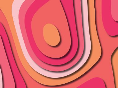 kağıt ile 3D arka plan şekilleri kesim. Soyut kağıt kitap kapağı için şablon arka plan bölmek. Kağıt arka plan kes. Soyut gerçekçi kağıt dekorasyon tasarımı için