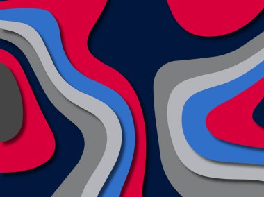 kağıt ile 3D arka plan şekilleri kesim. Soyut kağıt kitap kapağı için şablon arka plan bölmek. Kağıt arka plan kes. Soyut gerçekçi kağıt dekorasyon tasarımı için