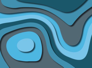 kağıt ile 3D arka plan şekilleri kesim. Soyut kağıt kitap kapağı için şablon arka plan bölmek. Kağıt arka plan kes. Soyut gerçekçi kağıt dekorasyon tasarımı için