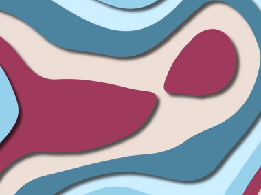 kağıt ile 3D arka plan şekilleri kesim. Soyut kağıt kitap kapağı için şablon arka plan bölmek. Kağıt arka plan kes. Soyut gerçekçi kağıt dekorasyon tasarımı için