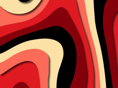 kağıt ile 3D arka plan şekilleri kesim. Soyut kağıt kitap kapağı için şablon arka plan bölmek. Kağıt arka plan kes. Soyut gerçekçi kağıt dekorasyon tasarımı için