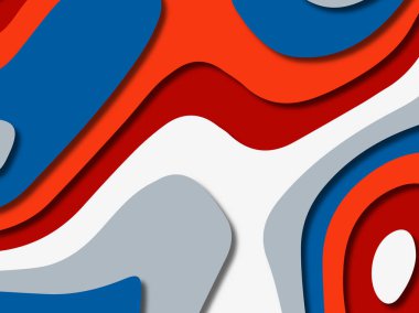 kağıt ile 3D arka plan şekilleri kesim. Soyut kağıt kitap kapağı için şablon arka plan bölmek. Kağıt arka plan kes. Soyut gerçekçi kağıt dekorasyon tasarımı için