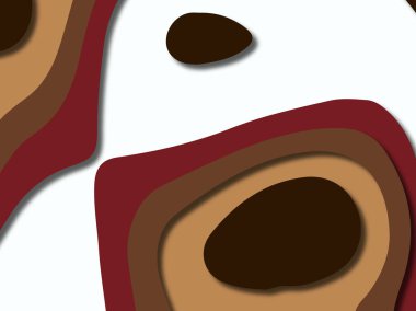 kağıt ile 3D arka plan şekilleri kesim. Soyut kağıt kitap kapağı için şablon arka plan bölmek. Kağıt arka plan kes. Soyut gerçekçi kağıt dekorasyon tasarımı için