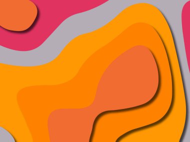 kağıt ile 3D arka plan şekilleri kesim. Soyut kağıt kitap kapağı için şablon arka plan bölmek. Kağıt arka plan kes. Soyut gerçekçi kağıt dekorasyon tasarımı için