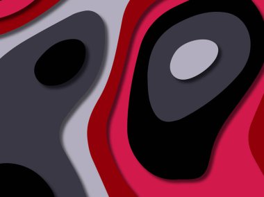 kağıt ile 3D arka plan şekilleri kesim. Soyut kağıt kitap kapağı için şablon arka plan bölmek. Kağıt arka plan kes. Soyut gerçekçi kağıt dekorasyon tasarımı için