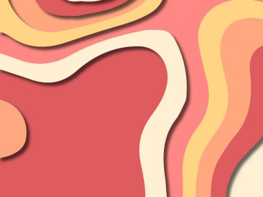 kağıt ile 3D arka plan şekilleri kesim. Soyut kağıt kitap kapağı için şablon arka plan bölmek. Kağıt arka plan kes. Soyut gerçekçi kağıt dekorasyon tasarımı için