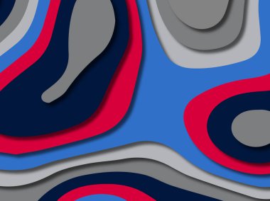 kağıt ile 3D arka plan şekilleri kesim. Soyut kağıt kitap kapağı için şablon arka plan bölmek. Kağıt arka plan kes. Soyut gerçekçi kağıt dekorasyon tasarımı için