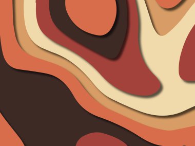 kağıt ile 3D arka plan şekilleri kesim. Soyut kağıt kitap kapağı için şablon arka plan bölmek. Kağıt arka plan kes. Soyut gerçekçi kağıt dekorasyon tasarımı için