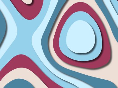 kağıt ile 3D arka plan şekilleri kesim. Soyut kağıt kitap kapağı için şablon arka plan bölmek. Kağıt arka plan kes. Soyut gerçekçi kağıt dekorasyon tasarımı için