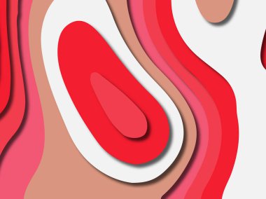 kağıt ile 3D arka plan şekilleri kesim. Soyut kağıt kitap kapağı için şablon arka plan bölmek. Kağıt arka plan kes. Soyut gerçekçi kağıt dekorasyon tasarımı için