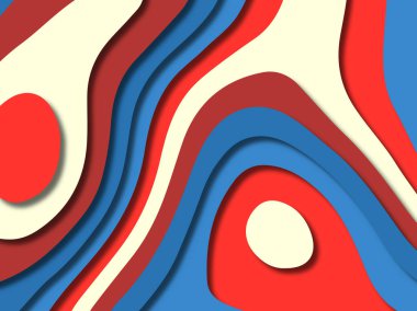 kağıt ile 3D arka plan şekilleri kesim. Soyut kağıt kitap kapağı için şablon arka plan bölmek. Kağıt arka plan kes. Soyut gerçekçi kağıt dekorasyon tasarımı için