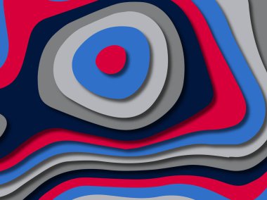 kağıt ile 3D arka plan şekilleri kesim. Soyut kağıt kitap kapağı için şablon arka plan bölmek. Kağıt arka plan kes. Soyut gerçekçi kağıt dekorasyon tasarımı için