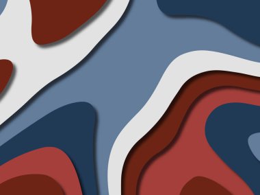 kağıt ile 3D arka plan şekilleri kesim. Soyut kağıt kitap kapağı için şablon arka plan bölmek. Kağıt arka plan kes. Soyut gerçekçi kağıt dekorasyon tasarımı için