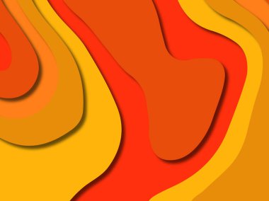 kağıt ile 3D arka plan şekilleri kesim. Soyut kağıt kitap kapağı için şablon arka plan bölmek. Kağıt arka plan kes. Soyut gerçekçi kağıt dekorasyon tasarımı için