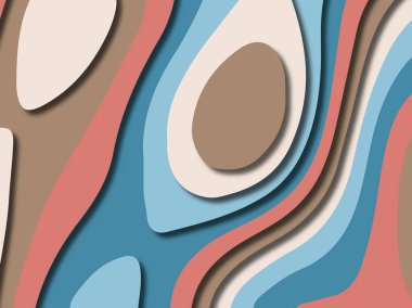 kağıt ile 3D arka plan şekilleri kesim. Soyut kağıt kitap kapağı için şablon arka plan bölmek. Kağıt arka plan kes. Soyut gerçekçi kağıt dekorasyon tasarımı için