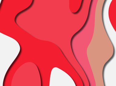 kağıt ile 3D arka plan şekilleri kesim. Soyut kağıt kitap kapağı için şablon arka plan bölmek. Kağıt arka plan kes. Soyut gerçekçi kağıt dekorasyon tasarımı için