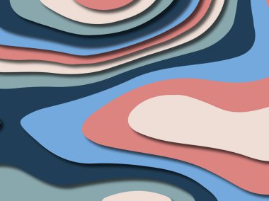 kağıt ile 3D arka plan şekilleri kesim. Soyut kağıt kitap kapağı için şablon arka plan bölmek. Kağıt arka plan kes. Soyut gerçekçi kağıt dekorasyon tasarımı için