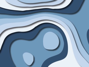 kağıt ile 3D arka plan şekilleri kesim. Soyut kağıt kitap kapağı için şablon arka plan bölmek. Kağıt arka plan kes. Soyut gerçekçi kağıt dekorasyon tasarımı için