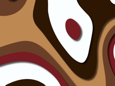 kağıt ile 3D arka plan şekilleri kesim. Soyut kağıt kitap kapağı için şablon arka plan bölmek. Kağıt arka plan kes. Soyut gerçekçi kağıt dekorasyon tasarımı için