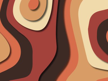 kağıt ile 3D arka plan şekilleri kesim. Soyut kağıt kitap kapağı için şablon arka plan bölmek. Kağıt arka plan kes. Soyut gerçekçi kağıt dekorasyon tasarımı için