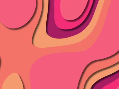 kağıt ile 3D arka plan şekilleri kesim. Soyut kağıt kitap kapağı için şablon arka plan bölmek. Kağıt arka plan kes. Soyut gerçekçi kağıt dekorasyon tasarımı için