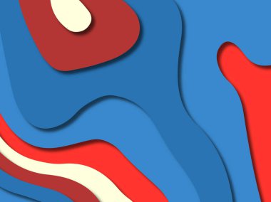 kağıt ile 3D arka plan şekilleri kesim. Soyut kağıt kitap kapağı için şablon arka plan bölmek. Kağıt arka plan kes. Soyut gerçekçi kağıt dekorasyon tasarımı için